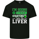 Going Green Funny St Patricks Day Beer Alcohol Mens Cotton T-Shirt Tee Top Black