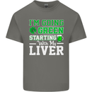 Going Green Funny St Patricks Day Beer Alcohol Mens Cotton T-Shirt Tee Top Charcoal