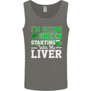 Going Green Funny St Patricks Day Beer Alcohol Mens Vest Tank Top Charcoal