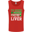 Going Green Funny St Patricks Day Beer Alcohol Mens Vest Tank Top Red