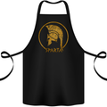 Gold Sparta Helmet Gym Bodybuilding Training Cotton Apron 100% Organic Black