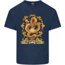 Gold and Blue Dragon Kids T-Shirt Childrens Navy Blue