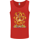 Gold and Blue Dragon Mens Vest Tank Top Red