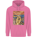 Golden Labrador Scream Portrait Mens 80% Cotton Hoodie Azelea