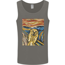 Golden Labrador Scream Portrait Mens Vest Tank Top Charcoal