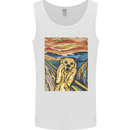 Golden Labrador Scream Portrait Mens Vest Tank Top White