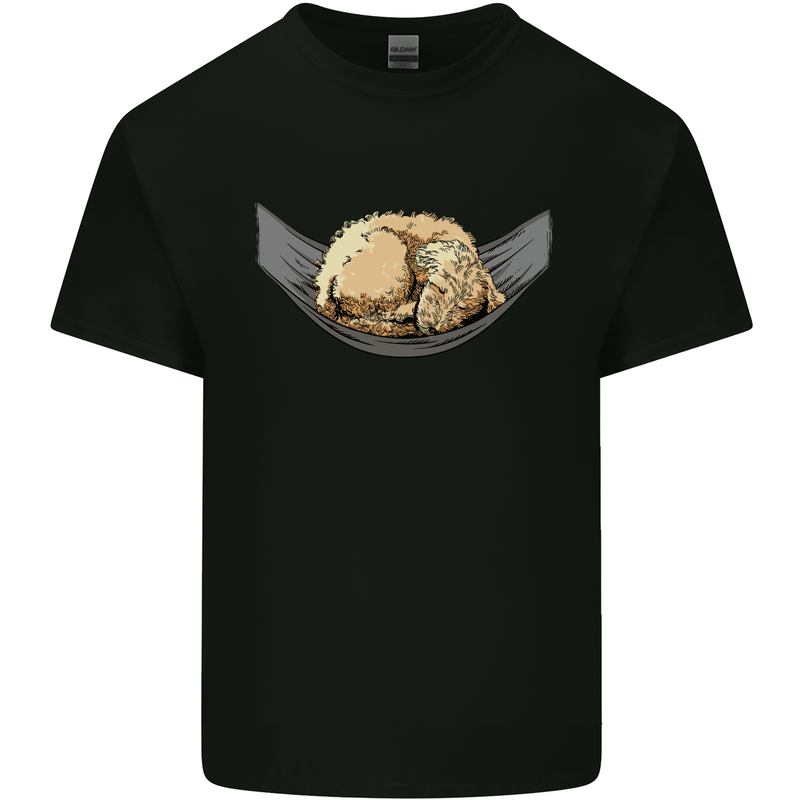 Goldendoodle on a Hammock Dog Kids T-Shirt Childrens Black