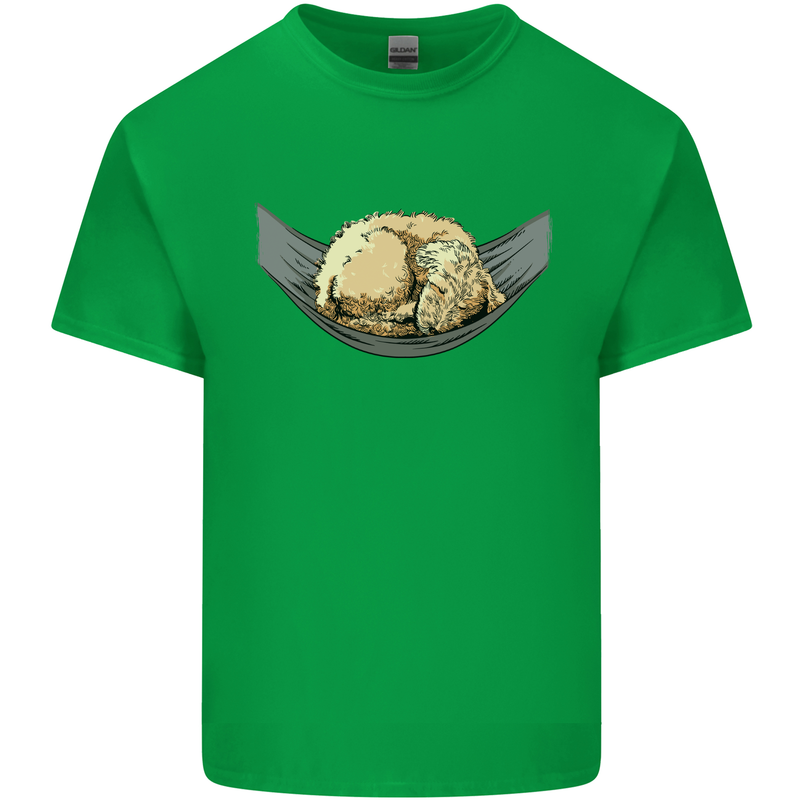 Goldendoodle on a Hammock Dog Kids T-Shirt Childrens Irish Green