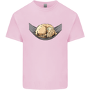 Goldendoodle on a Hammock Dog Kids T-Shirt Childrens Light Pink