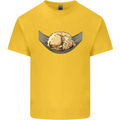 Goldendoodle on a Hammock Dog Kids T-Shirt Childrens Yellow