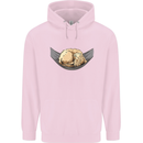 Goldendoodle on a Hammock Dog Mens 80% Cotton Hoodie Light Pink