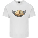 Goldendoodle on a Hammock Dog Mens Cotton T-Shirt Tee Top White