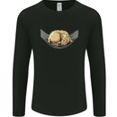 Goldendoodle on a Hammock Dog Mens Long Sleeve T-Shirt Black
