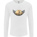 Goldendoodle on a Hammock Dog Mens Long Sleeve T-Shirt White
