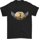 Goldendoodle on a Hammock Dog Mens T-Shirt 100% Cotton Black