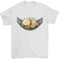 Goldendoodle on a Hammock Dog Mens T-Shirt 100% Cotton White