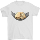 Goldendoodle on a Hammock Dog Mens T-Shirt 100% Cotton White