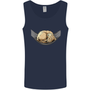 Goldendoodle on a Hammock Dog Mens Vest Tank Top Navy Blue