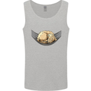 Goldendoodle on a Hammock Dog Mens Vest Tank Top Sports Grey