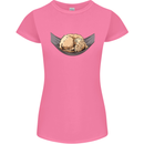 Goldendoodle on a Hammock Dog Womens Petite Cut T-Shirt Azalea
