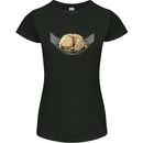 Goldendoodle on a Hammock Dog Womens Petite Cut T-Shirt Black