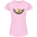Goldendoodle on a Hammock Dog Womens Petite Cut T-Shirt Light Pink
