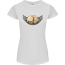 Goldendoodle on a Hammock Dog Womens Petite Cut T-Shirt White