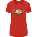 Goldendoodle on a Hammock Dog Womens Wider Cut T-Shirt Red