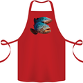 Goliath Fish Fishing Fisherman Cotton Apron 100% Organic Red