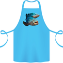 Goliath Fish Fishing Fisherman Cotton Apron 100% Organic Turquoise