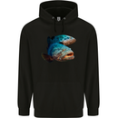 Goliath Fish Fishing Fisherman Mens 80% Cotton Hoodie Black