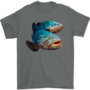 Goliath Fish Fishing Fisherman Mens T-Shirt 100% Cotton Charcoal