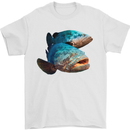 Goliath Fish Fishing Fisherman Mens T-Shirt 100% Cotton White