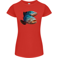 Goliath Fish Fishing Fisherman Womens Petite Cut T-Shirt Red