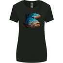 Goliath Fish Fishing Fisherman Womens Wider Cut T-Shirt Black