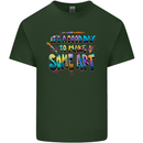 Good Day to Make Some Art Artist Mens Cotton T-Shirt Tee Top Forest Green