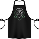 Good Death DOTD Day of the Dead Sugar Skull Cotton Apron 100% Organic Black