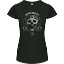 Good Death DOTD Day of the Dead Sugar Skull Womens Petite Cut T-Shirt Black
