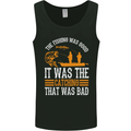 Good Fishing Bad Catching Funny Fisherman Mens Vest Tank Top Black