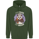 Good Food Good Mood Funny Panda Chef BBQ Childrens Kids Hoodie Forest Green