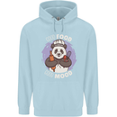 Good Food Good Mood Funny Panda Chef BBQ Childrens Kids Hoodie Light Blue