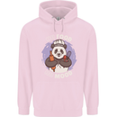 Good Food Good Mood Funny Panda Chef BBQ Childrens Kids Hoodie Light Pink