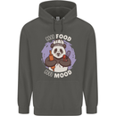 Good Food Good Mood Funny Panda Chef BBQ Childrens Kids Hoodie Storm Grey