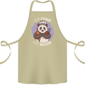 Good Food Good Mood Funny Panda Chef BBQ Cotton Apron 100% Organic Khaki