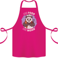 Good Food Good Mood Funny Panda Chef BBQ Cotton Apron 100% Organic Pink