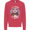 Good Food Good Mood Funny Panda Chef BBQ Kids Sweatshirt Jumper Heliconia