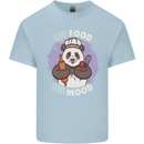 Good Food Good Mood Funny Panda Chef BBQ Kids T-Shirt Childrens Light Blue