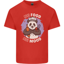 Good Food Good Mood Funny Panda Chef BBQ Kids T-Shirt Childrens Red