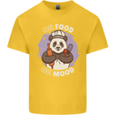 Good Food Good Mood Funny Panda Chef BBQ Kids T-Shirt Childrens Yellow
