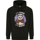 Good Food Good Mood Funny Panda Chef BBQ Mens 80% Cotton Hoodie Black